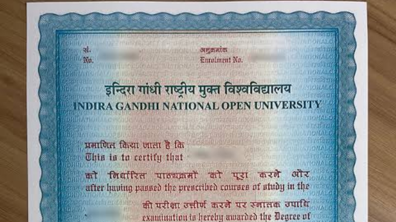 IGNOU Degree Certificate 2026 - Applying Process